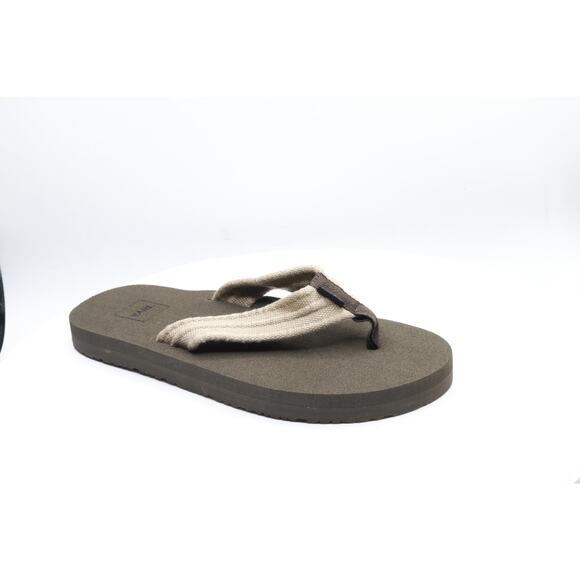 TEVA MEN\'S MUSH II CANVAS M FLIP FLOP,DUNE,8 M US